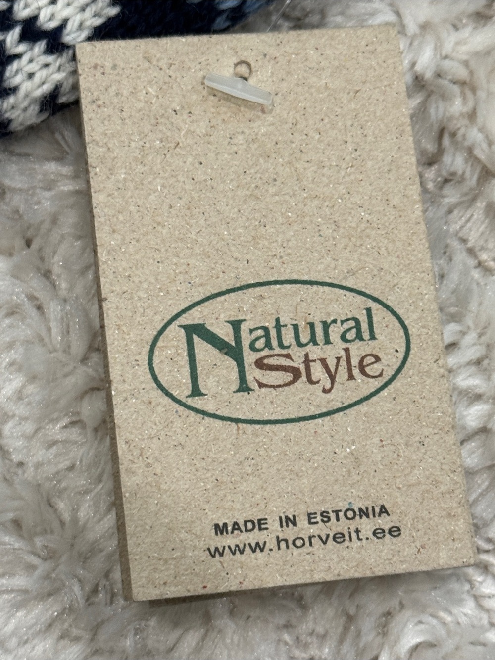 Natural Style Wool sweater / cardigan with tags ! Nordic Fair Aisle size medium - Picture 9 of 10